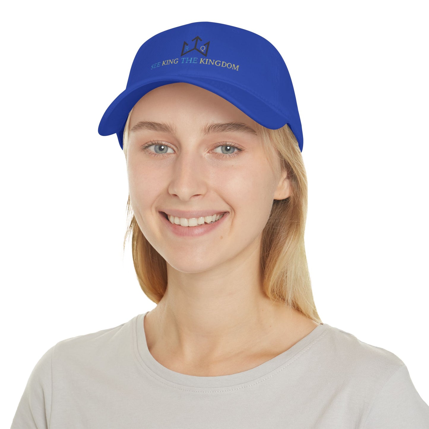Kingdom Vibe Low Profile Baseball Cap – Stylish Green Hat with Inspirational Message
