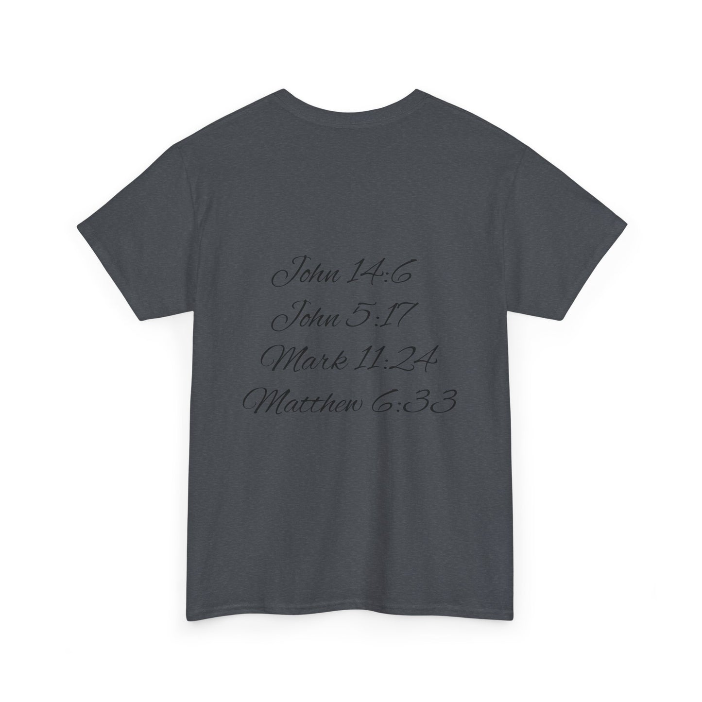 Faith-Inspired Unisex Heavy Cotton Tee - 'See King The Kingdom' with Bible Verses