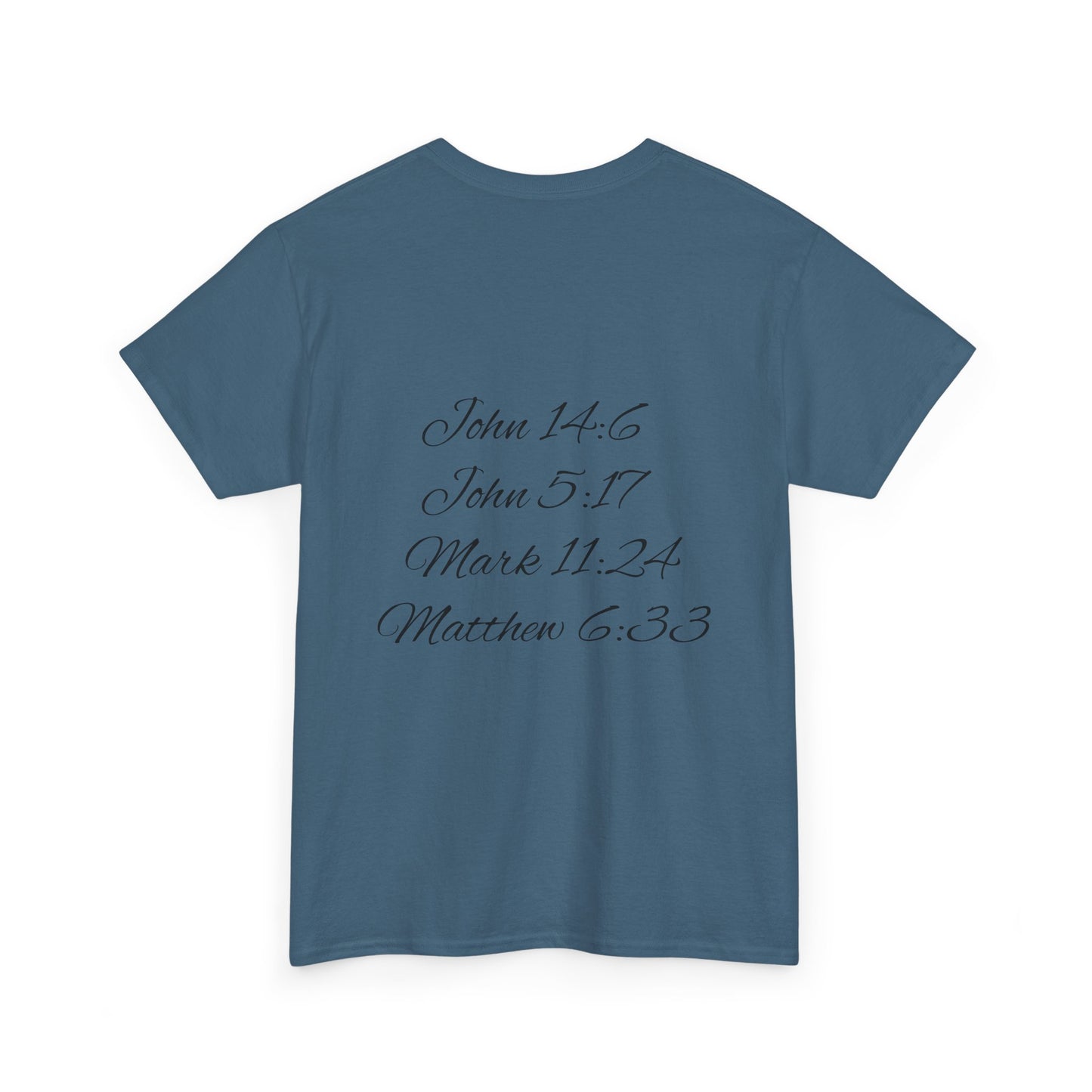 Faith-Inspired Unisex Heavy Cotton Tee - 'See King The Kingdom' with Bible Verses