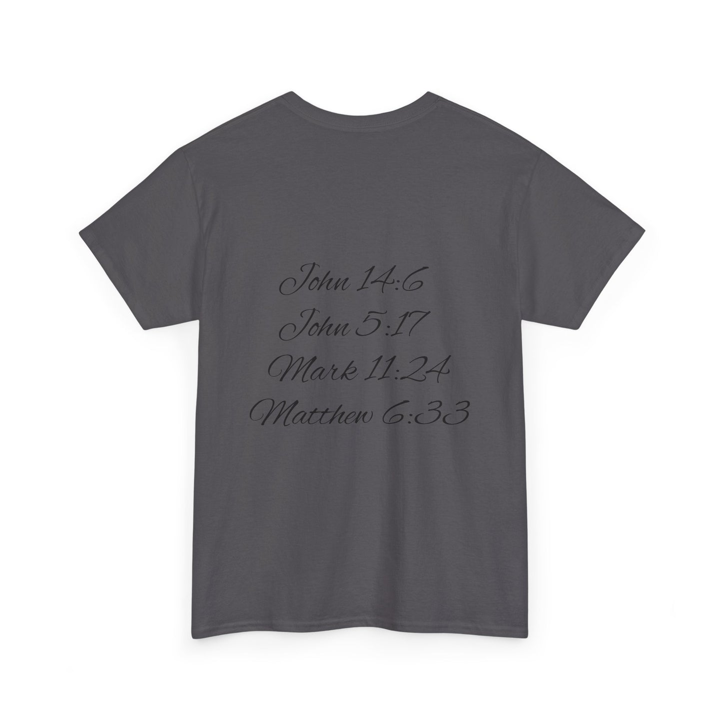 Faith-Inspired Unisex Heavy Cotton Tee - 'See King The Kingdom' with Bible Verses