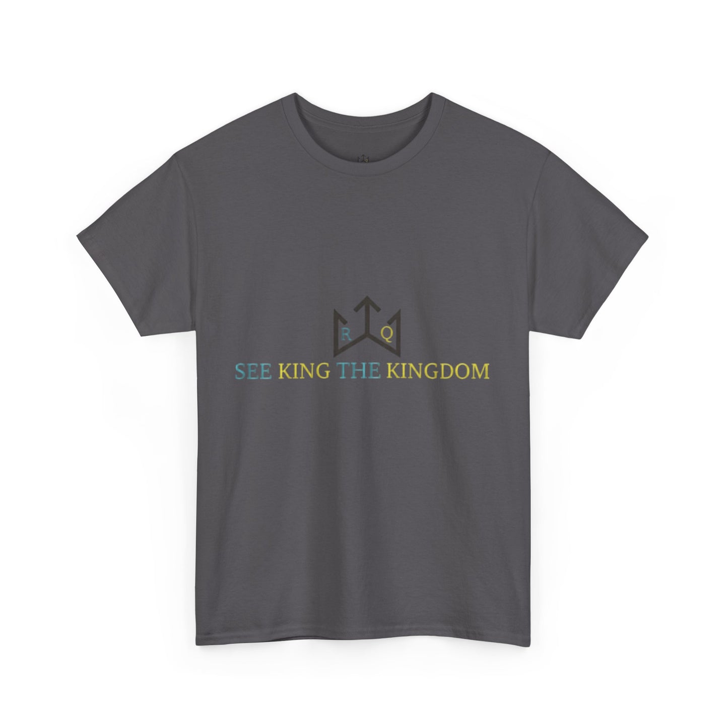 Faith-Inspired Unisex Heavy Cotton Tee - 'See King The Kingdom' with Bible Verses