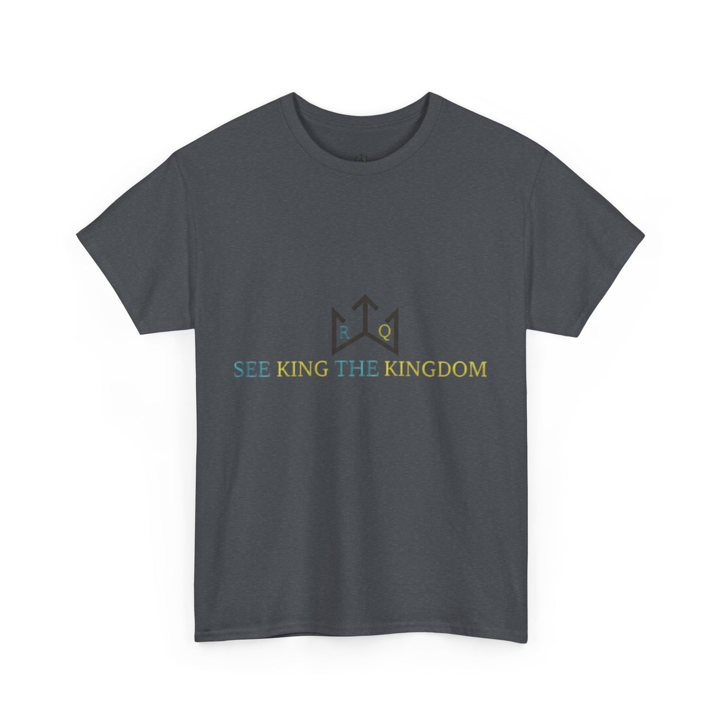 Faith-Inspired Unisex Heavy Cotton Tee - 'See King The Kingdom' with Bible Verses