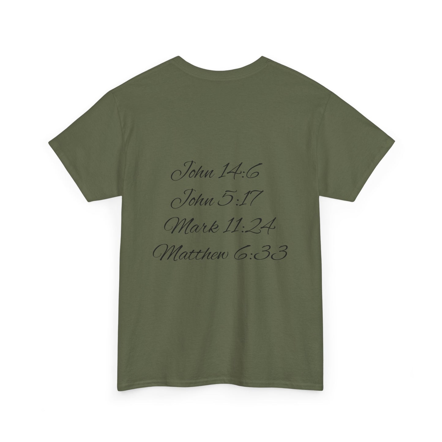 Faith-Inspired Unisex Heavy Cotton Tee - 'See King The Kingdom' with Bible Verses