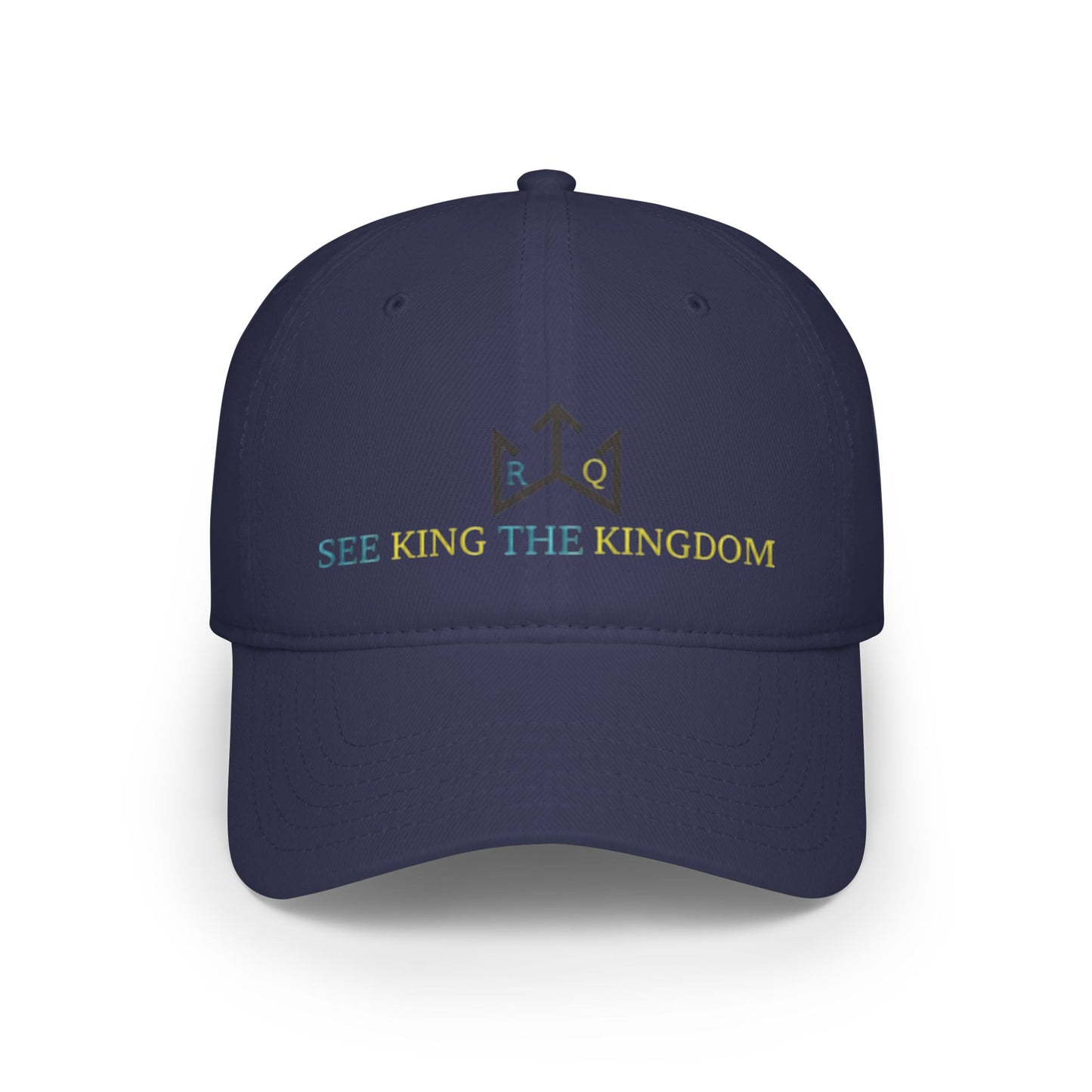 Kingdom Vibe Low Profile Baseball Cap – Stylish Green Hat with Inspirational Message