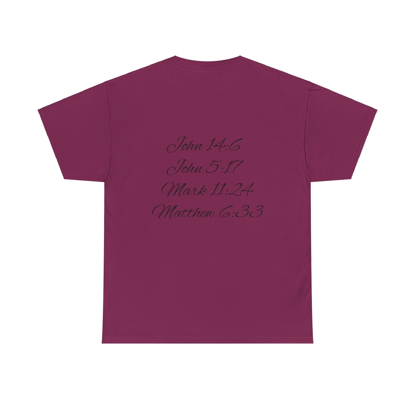 Faith-Inspired Unisex Heavy Cotton Tee - 'See King The Kingdom' with Bible Verses