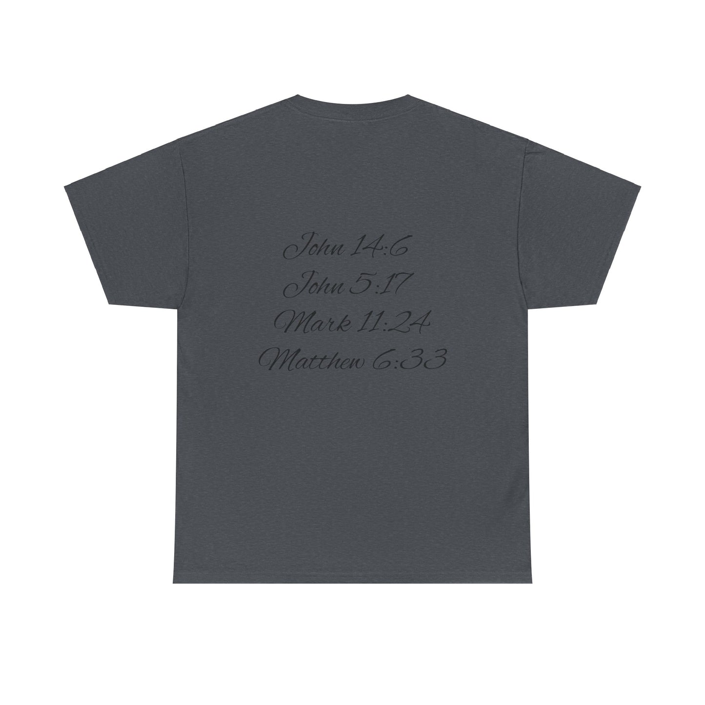 Faith-Inspired Unisex Heavy Cotton Tee - 'See King The Kingdom' with Bible Verses