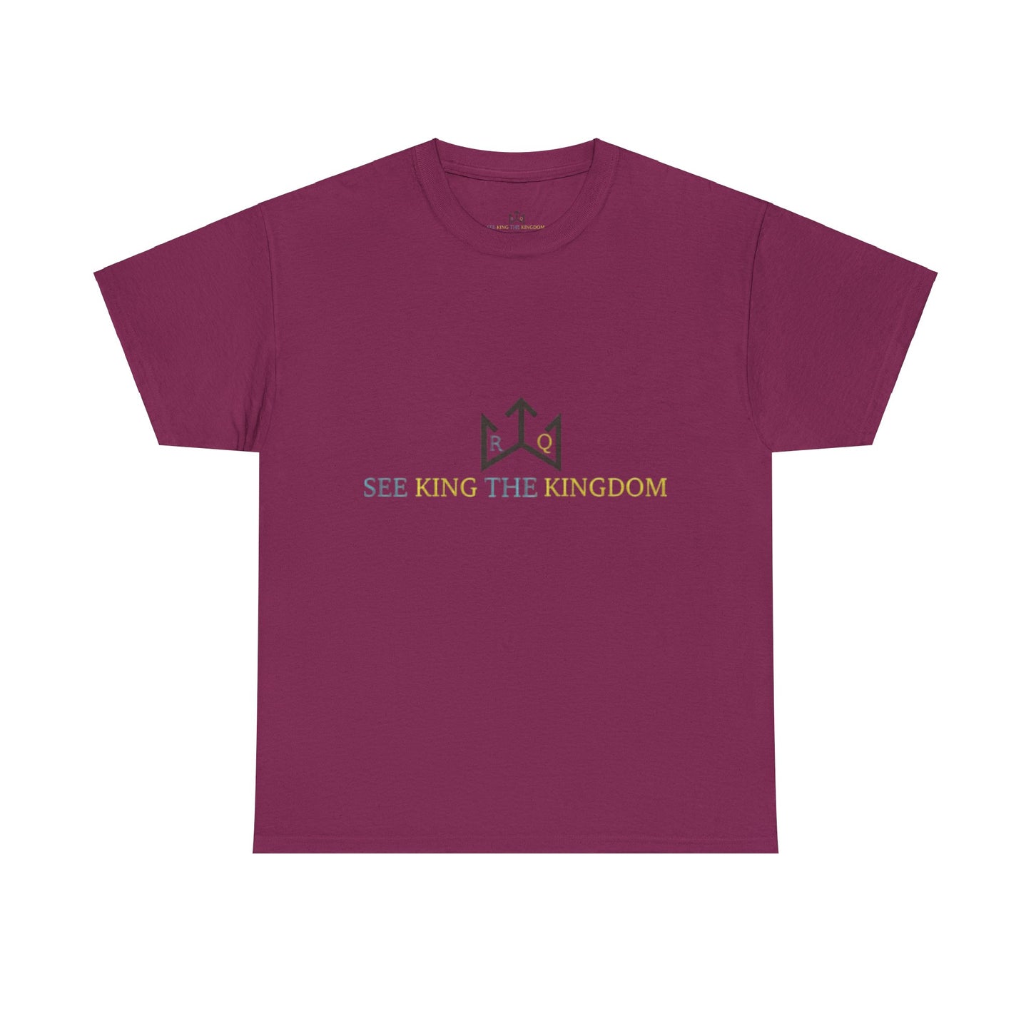Faith-Inspired Unisex Heavy Cotton Tee - 'See King The Kingdom' with Bible Verses