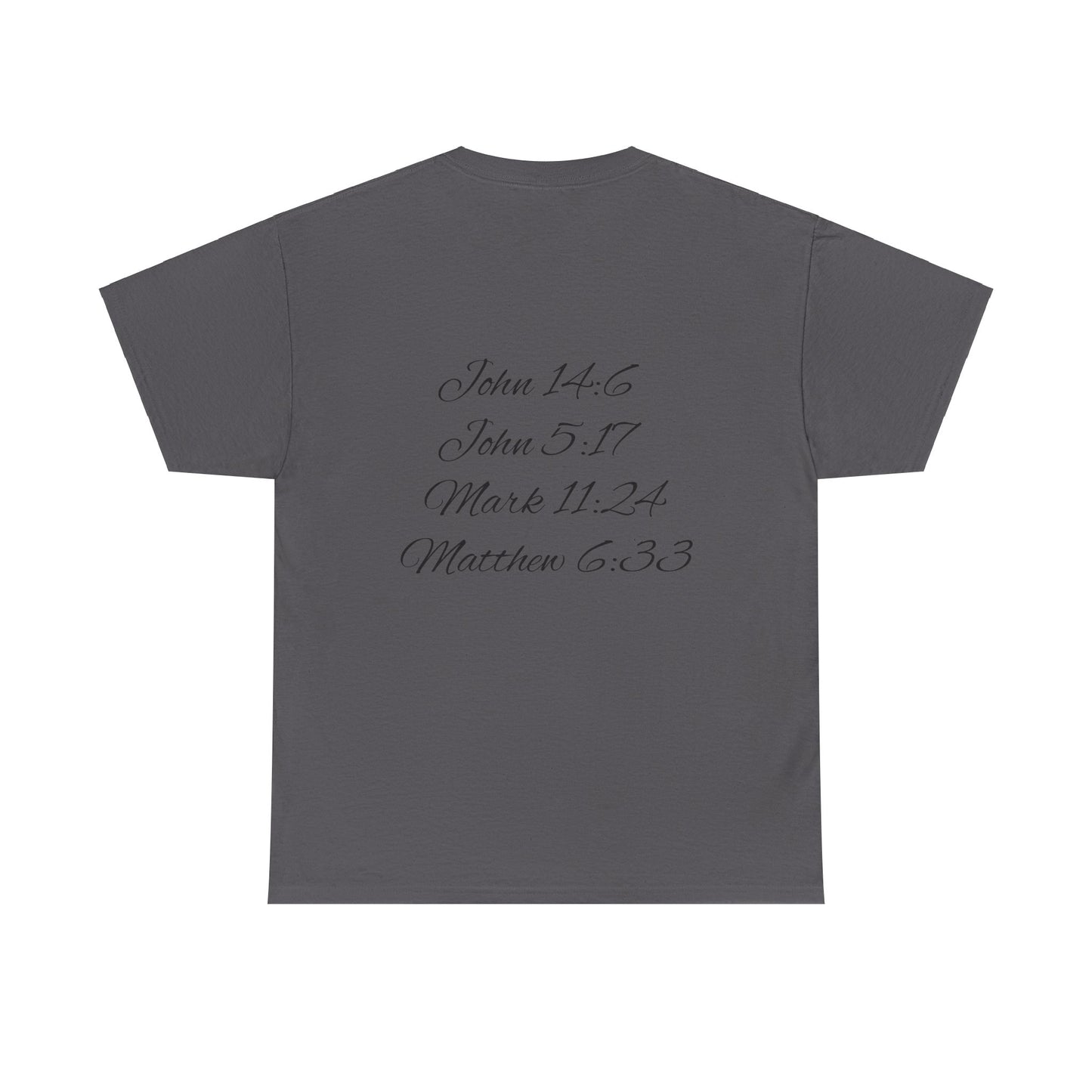 Faith-Inspired Unisex Heavy Cotton Tee - 'See King The Kingdom' with Bible Verses