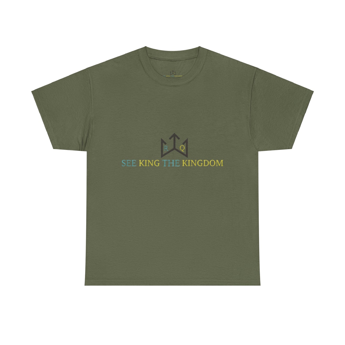 Faith-Inspired Unisex Heavy Cotton Tee - 'See King The Kingdom' with Bible Verses