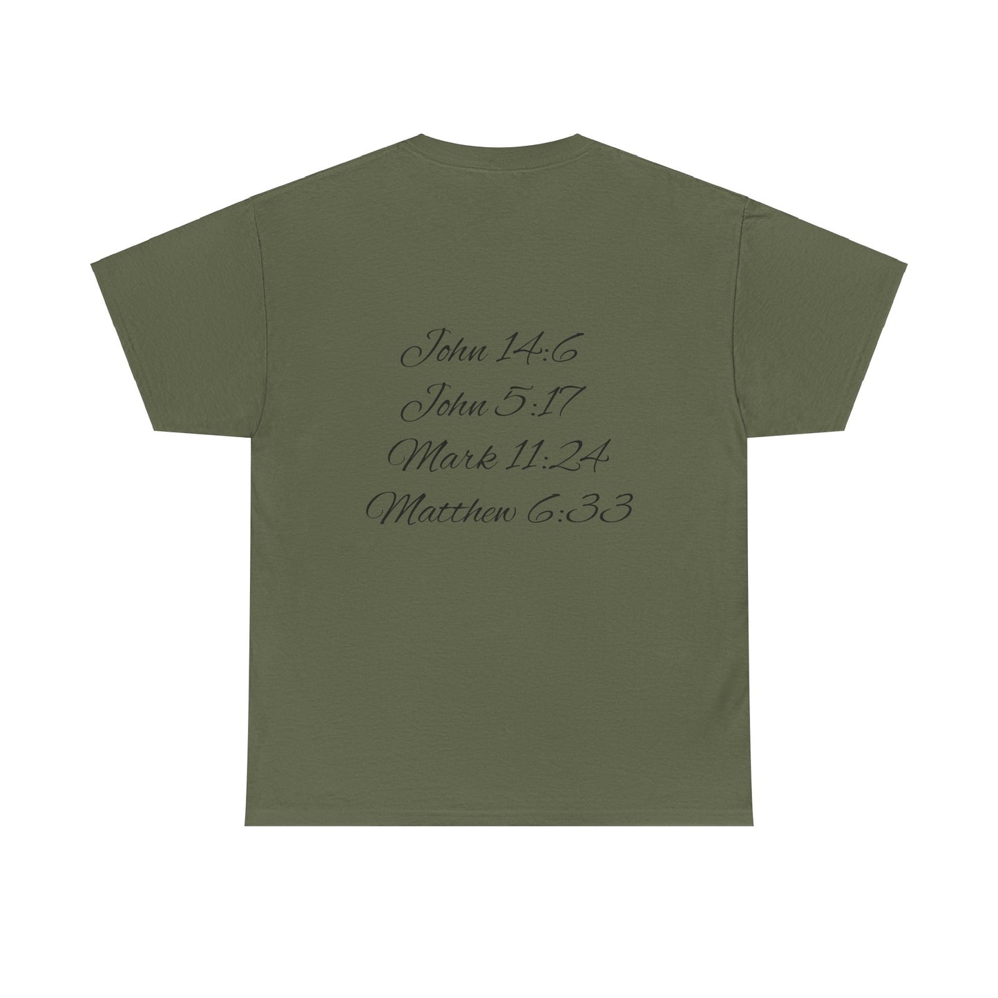 Faith-Inspired Unisex Heavy Cotton Tee - 'See King The Kingdom' with Bible Verses