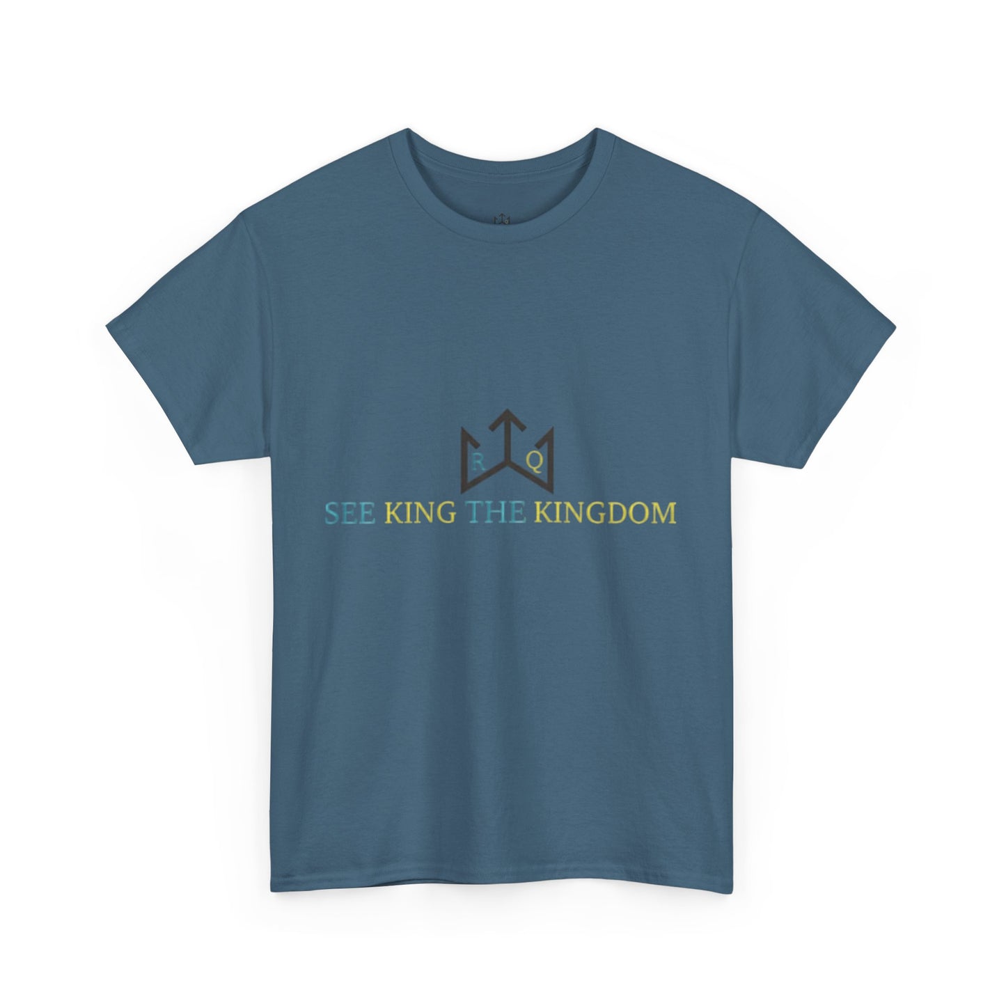 Faith-Inspired Unisex Heavy Cotton Tee - 'See King The Kingdom' with Bible Verses