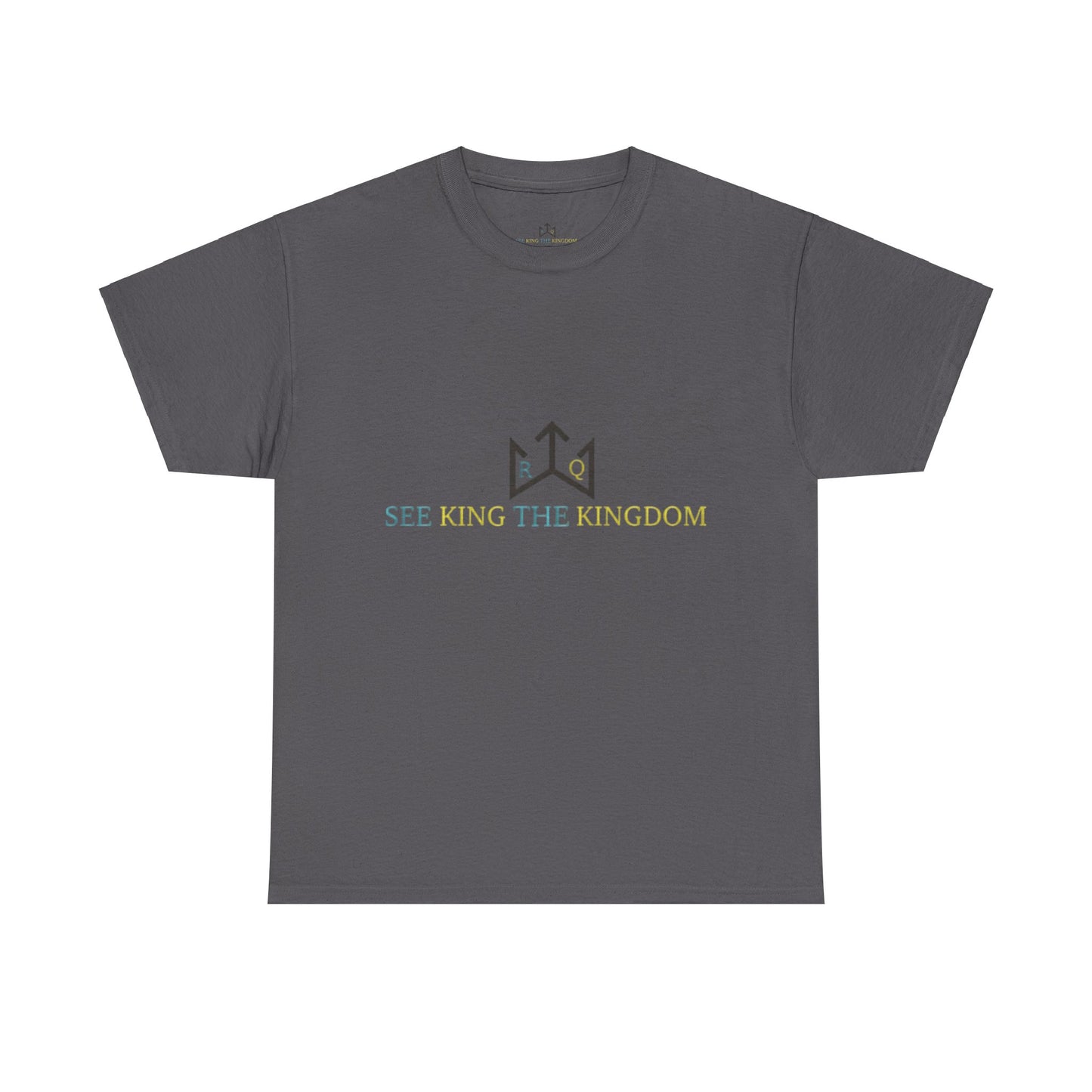 Faith-Inspired Unisex Heavy Cotton Tee - 'See King The Kingdom' with Bible Verses