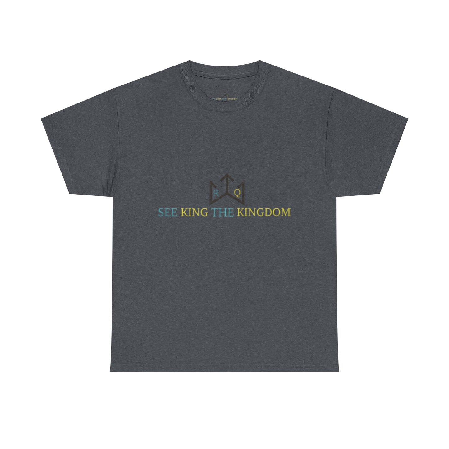 Faith-Inspired Unisex Heavy Cotton Tee - 'See King The Kingdom' with Bible Verses