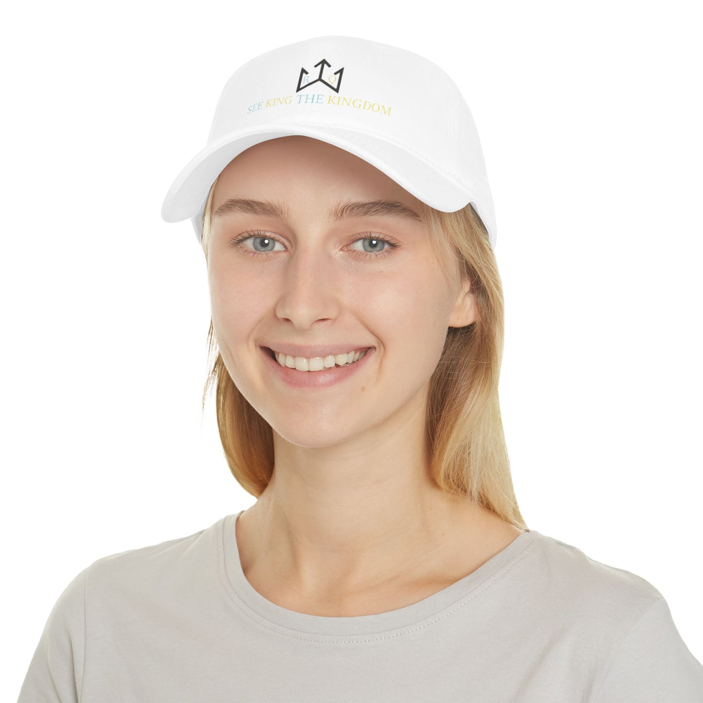 Kingdom Vibe Low Profile Baseball Cap – Stylish Green Hat with Inspirational Message