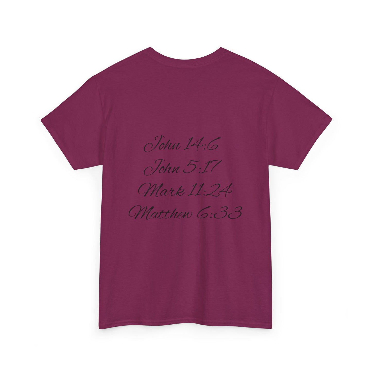 Faith-Inspired Unisex Heavy Cotton Tee - 'See King The Kingdom' with Bible Verses