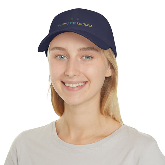 Kingdom Vibe Low Profile Baseball Cap – Stylish Green Hat with Inspirational Message