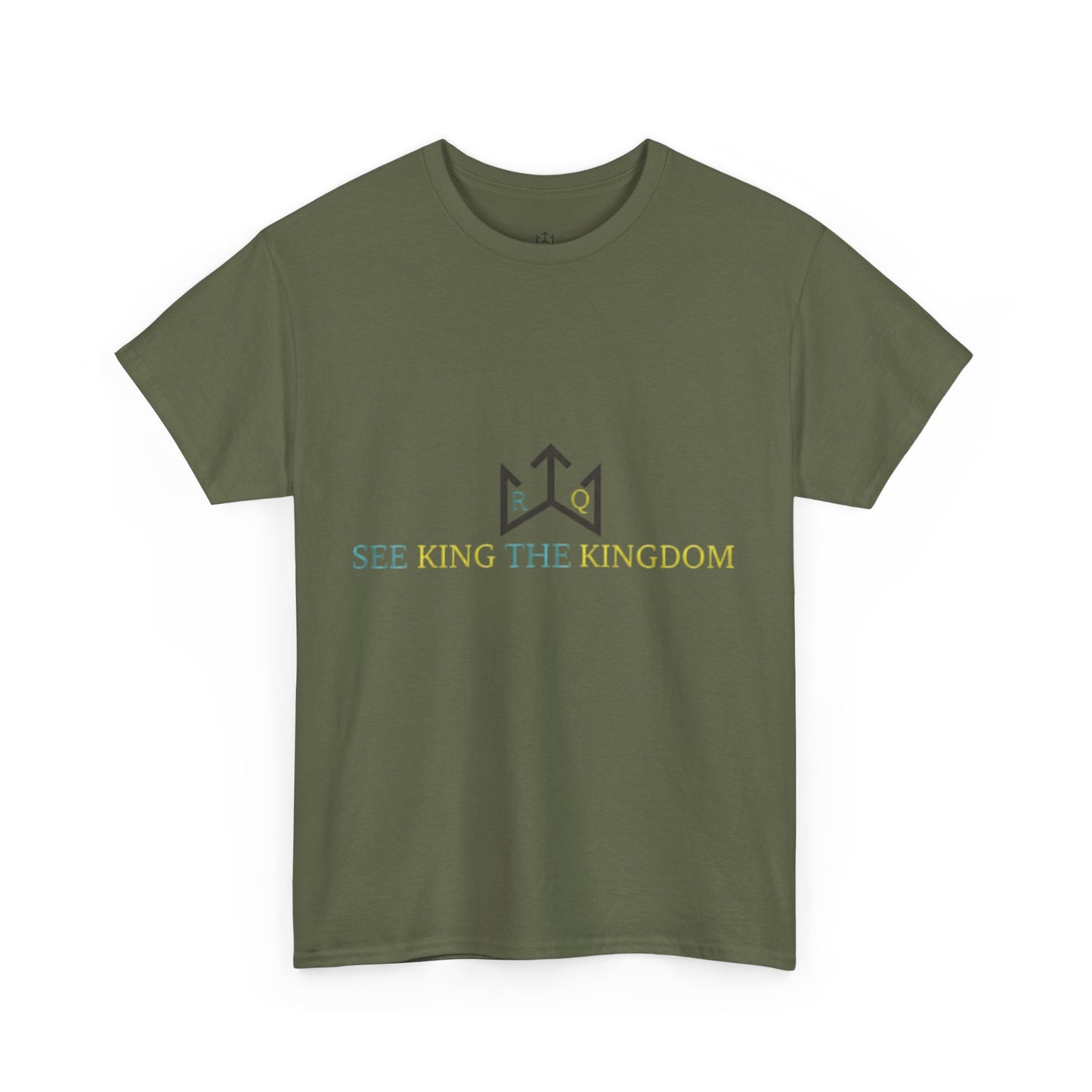 Faith-Inspired Unisex Heavy Cotton Tee - 'See King The Kingdom' with Bible Verses